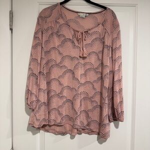 Women's Boden Tassel Peasant Blouse Size 14